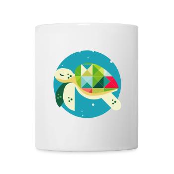 Cute Turtle – Creative Underwater World - Mug - white - Front