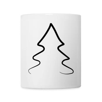 Tannenbaum zu Weihnachten - Tasse - Weiß - Vorne