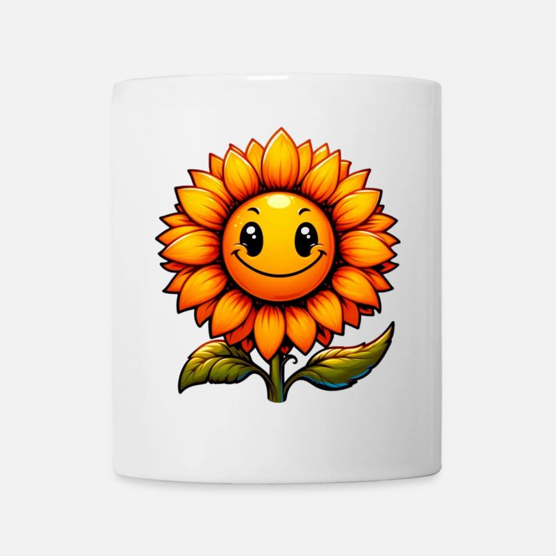 Sonnenblume - Tasse - Weiß
