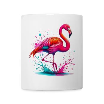 Flamant - Mug blanc - blanc - Devant