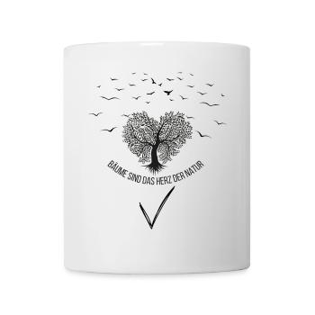 Bäume sind das Herz der Natur - Tasse - Weiß - Vorne