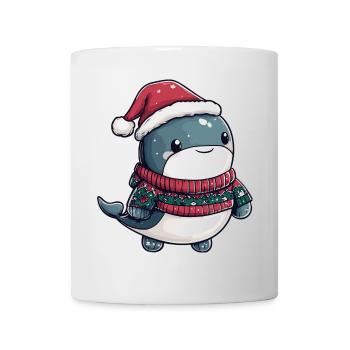 Whale Christmas Comic - Mug - white - Front