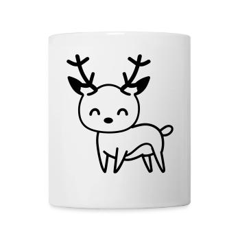 Hirsch - Tasse - Weiß - Vorne