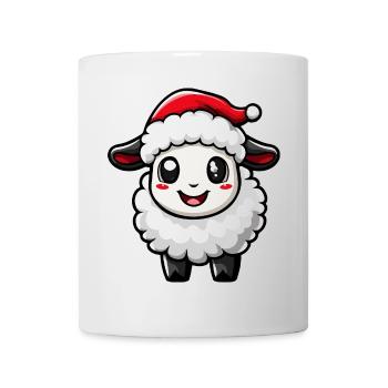 Mouton Noël Mignon - Mug blanc - blanc - Devant