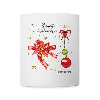 Gesegnete Weihnachten - Tasse - Weiß - Vorne