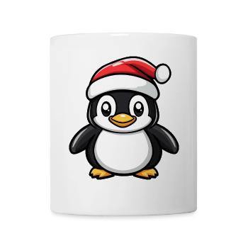 Pinguin Weihnachten Niedlich - Tasse - Weiß - Vorne