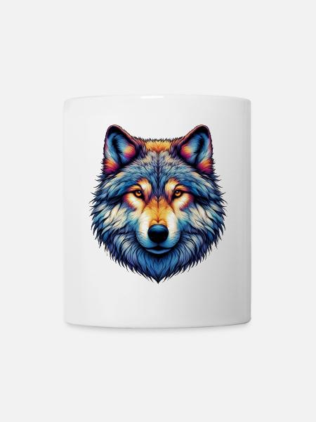 Wolf - Tasse - Weiß