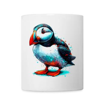 Macareux - Mug blanc - blanc - Devant