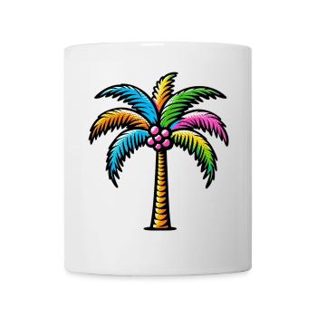 Palme - Tasse - Weiß - Vorne