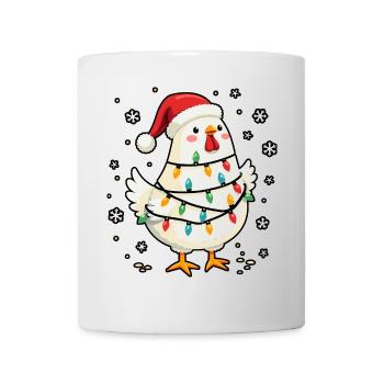 Weihnachtshuhn Hühnerliebhaber Geschenk - Tasse - Weiß - Vorne