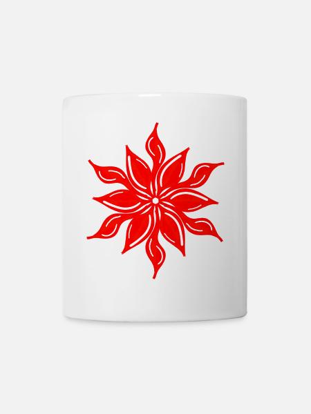 Festive floral splendour - Mug - white