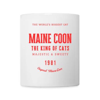 Maine Coon - Chat le plus grand du monde - Mug blanc - blanc - Devant