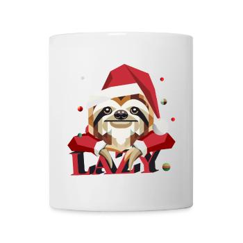 Ein Faultier - entspannt durch die Weihnachtszeit - Tasse - Weiß - Vorne