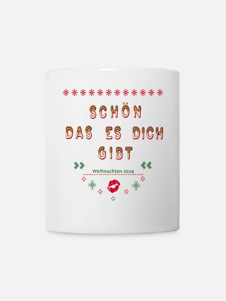 schön das es dich gibt, Weihnachten - Tasse - Weiß