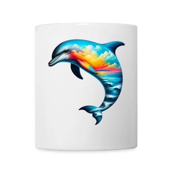 Delfin - Tasse - Weiß - Vorne