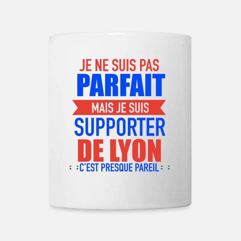 Cadeau Supporter Lyon Foot Lyonnais - Mug blanc - blanc