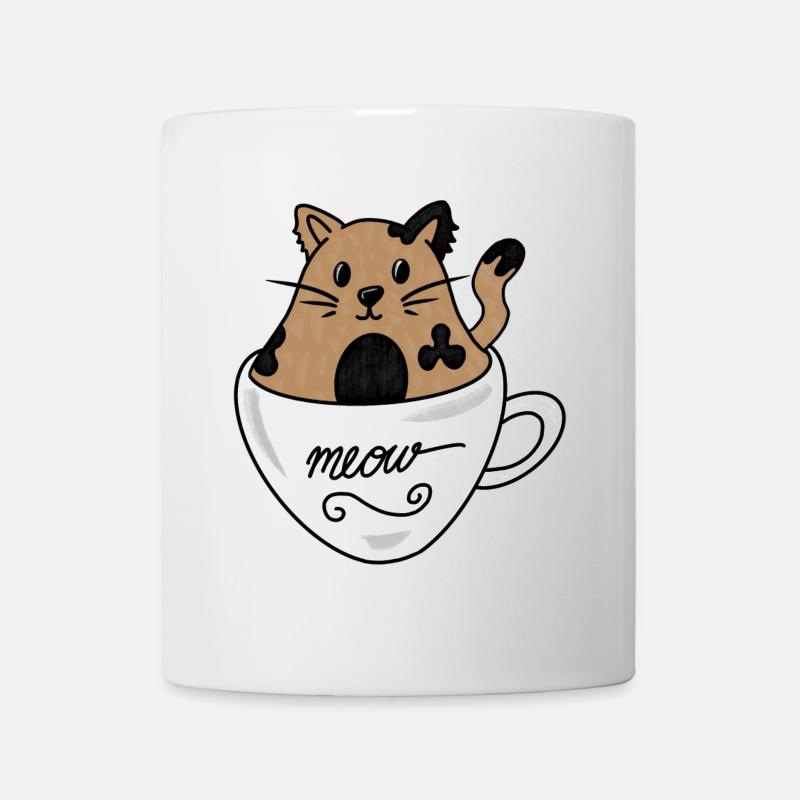 Cup cat - Tasse - Weiß