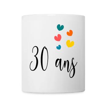 30. 30 YEARS. 30th ANNIVERSARY. 30 YEARS ANNIVERSARY. - Mug - white - Front