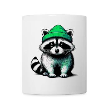 Waschbär - Tasse - Weiß - Vorne