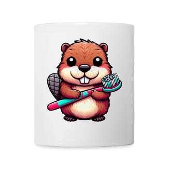 Beaver - Mug - white - Front