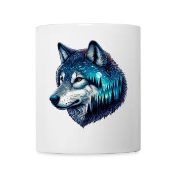 Wolf - Tasse - Weiß - Vorne
