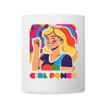 Girl Power Motifs - Statement, Feminism Women - Mug - white - Front