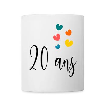 20. 20th ANNIVERSARY. 20 YEARS ANNIVERSARY. 20 YEARS. - Mug - white - Front