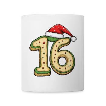 16 Number Christmas Cookie - Mug - white - Front