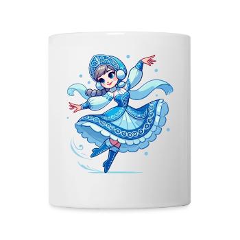 Snegurotschka Ded Moroz russischer Weihnachtsmann - Tasse - Weiß - Vorne