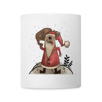 Funny Santa Claus Monster - Mug - white - Front