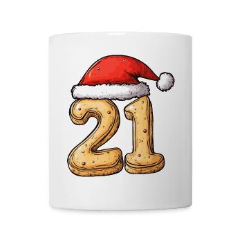 21 Number Christmas Cookie - Mug - white - Front