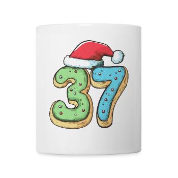 37 Number Christmas Cookie - Mug - white - Front