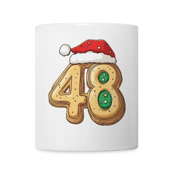 48 Number Christmas Cookie - Mug - white - Front