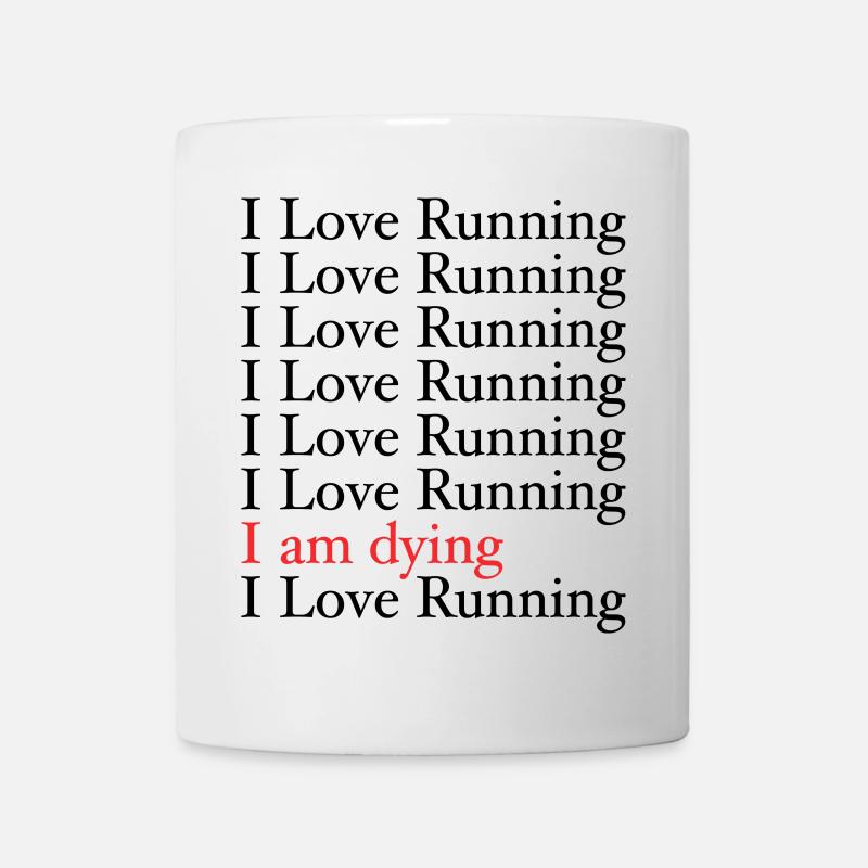 I Love Running - Mug blanc - blanc
