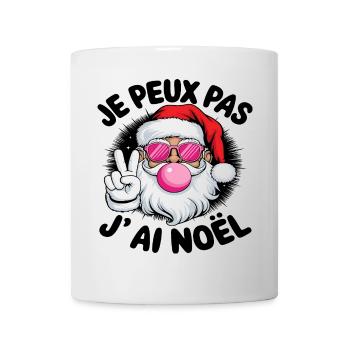 Je Peux Pas J’ Ai Noël Humour Père Noël Cadeau - Mug blanc - blanc - Devant