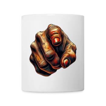 Farbfeuer Handzeigekunst - Tasse - Weiß - Vorne