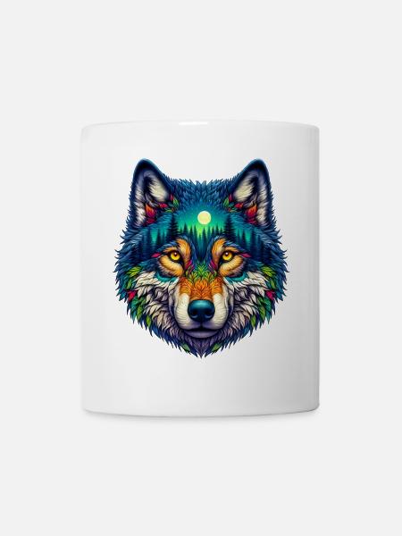 Wolf - Tasse - Weiß