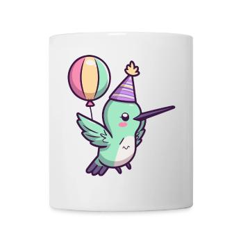 Hummingbird Bird Birthday Comic Cute - Mug - white - Front