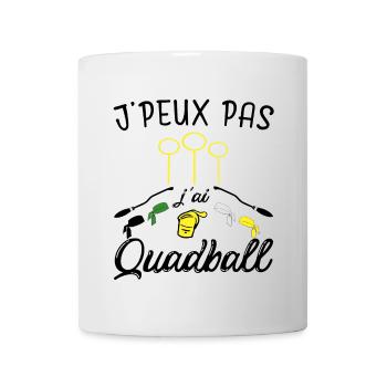I can't I have Quadball - Mug - white - Front