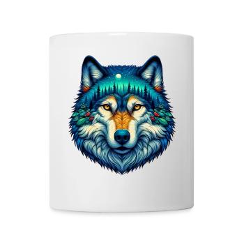 Loup - Mug blanc - blanc - Devant