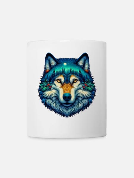 Wolf - Tasse - Weiß