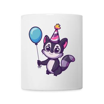 Skunk Birthday Comic Cute - Mug - white - Front