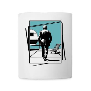 Retraités en vacances - Mug blanc - blanc - Devant