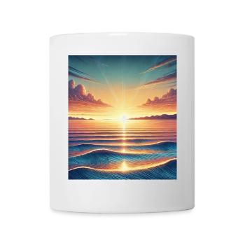Magischer Sonnenaufgang am Horizont - Tasse - Weiß - Vorne