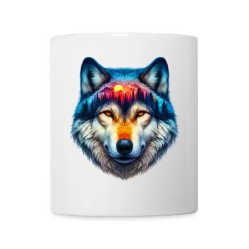 Wolf - Tasse - Weiß - Vorne