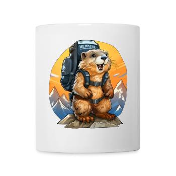 Marmottes Alpinistes / Randonnée Marmottes - Mug blanc - blanc - Devant