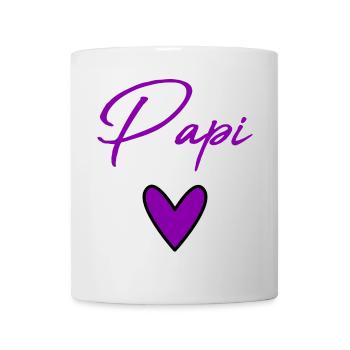 PAPY. FÊTE DES PÈRES. BONNE FÊTE PAPY. JE T'AIME. - Mug blanc - blanc - Devant