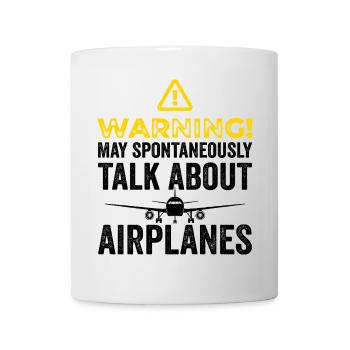 Funny Airplane Tees Men Women Plane Aviation Pilot - Mug blanc - blanc - Devant