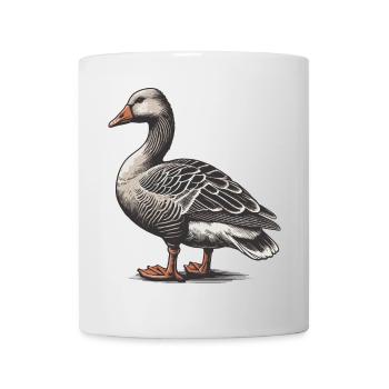 Gans - Tasse - Weiß - Vorne