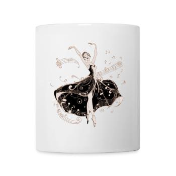 Die Tänzerin des Abends. - Tasse - Weiß - Vorne